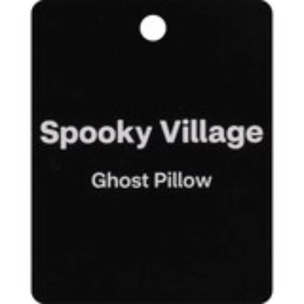 Spooky Village Halloween Characters Flannel Throw Blanket & Ghost Pillow